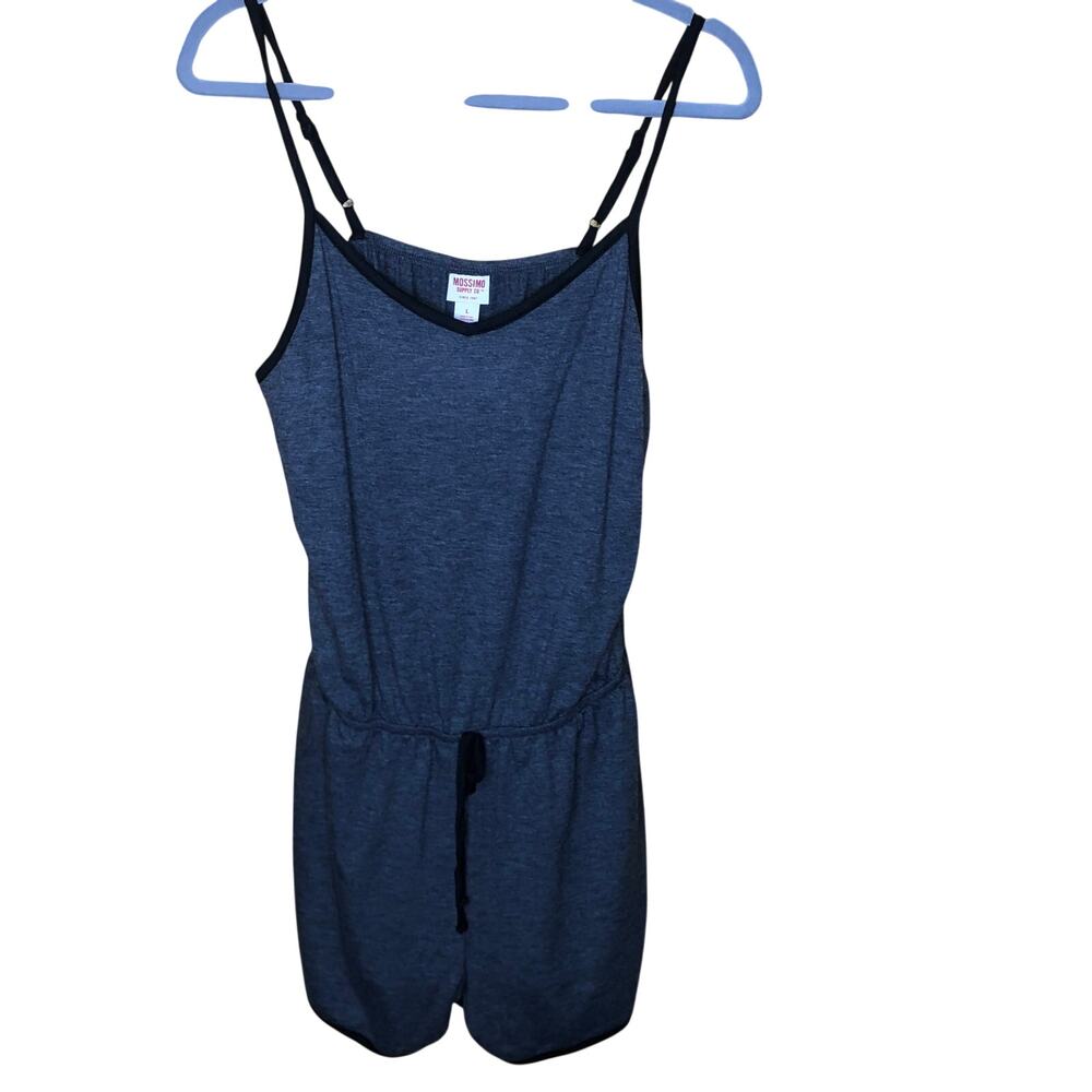 Mossimo Gray V-neck Sleeveless Romper, L